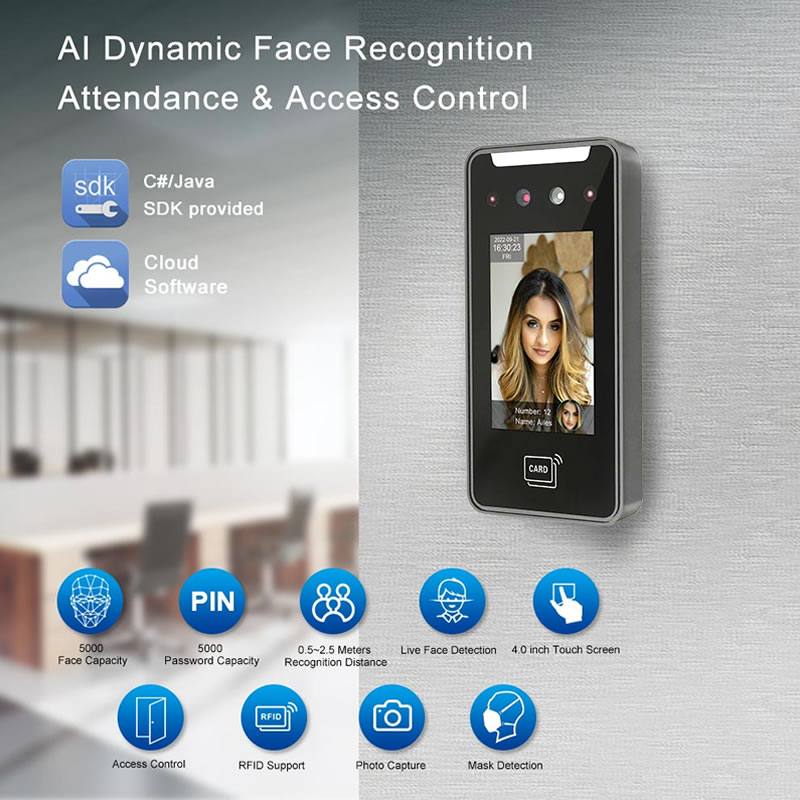 Access Control AI21 Dynamic Face Recognition Terminal